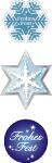 Weihnachts-Sticker 200 - 45 x 50 mm - Merry Christmas -...