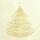 SIGEL DU083 Weihnachts-Umschlag - Weihnachtsbaum - gelb/gold - gummiert - DIN lang - 50 Umschläge