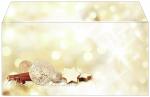 SIGEL DU221 Weihnachts-Umschlag - Zimtsterne - gold - gummiert - DIN lang - 25 Umschläge