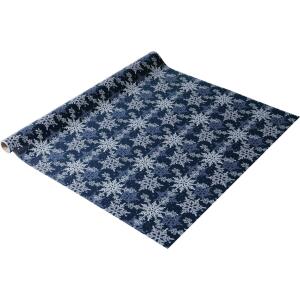 SIGEL GP114 Weihnachts-Geschenkpapier- Frosty Night - blau - 5 m x 700 mm