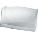 SIGEL Wand-Prospekthalter - A4 quer - 1 Fach - glasklar - Acryl (PMMA)