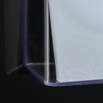 SIGEL Wand-Prospekthalter - A4 quer - 1 Fach - glasklar - Acryl (PMMA)