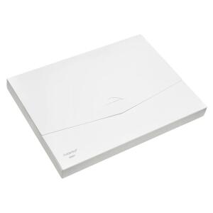FSY Dokumenten-Box, 27mm, Standard, weiß, neutral, flachliegend unmontiert, 1 Stück