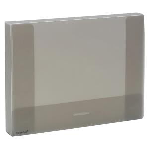 Dokumenten-Box, 35mm, Transparent, rauchtopas, neutral, unmontiert,