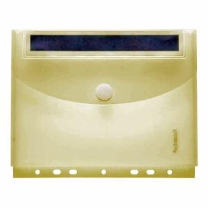 Sichttasche A5 Klettverschluss Dehnfalte 20mm Abheftrand, PP transp