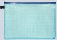 FSY Reißverschluss-Beutel A4, mit Zip blau, Folie...