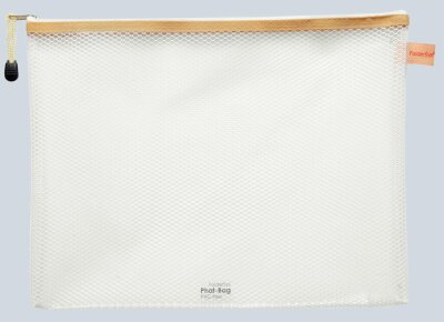 FSY PVC-freier Reißverschluss-Beutel "Phat-Bag", A4, mit Zip weiß farblos transparent, 1 Stück