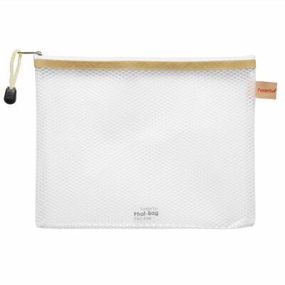 FSY PVC-freier Reißverschluss-Beutel "Phat-Bag", A5, mit Zip weiß farblos transparent, 1 Stück
