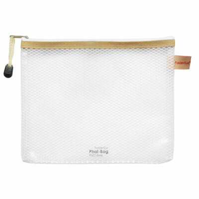 FSY PVC-freier Reißverschluss-Beutel "Phat-Bag", B6, mit Zip weiß farblos transparent, 1 Stück