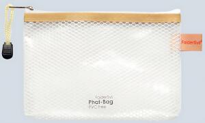 Reißverschluss-Beutel "Phat-Bag", A6, mit Zip weiß farblos transparent