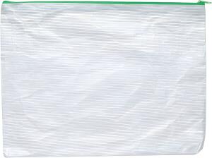 Vlies Reißverschluss-Beutel "Phat-Bag", A4, Textil-Reißverschluss grün