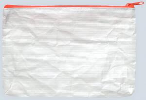 Vlies Reißverschluss-Beutel "Phat-Bag" A6 Textil-Reißverschluss orange