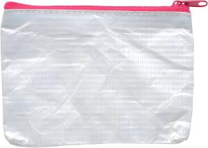 Vlies Reißverschluss-Beutel "Phat-Bag", A7, Textil-Reißverschluss pink