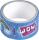 Deko Tapes Stamp Love 24 m jeder Abschnitt 34 x 255 mm Papier-Tapes