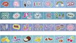 Deko Tapes Stamp Rollen 24 m x 255 mm Display 19 x 22 x 6...