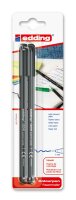 Edding Fasermaler fein 1200 2er-Blister schwarz