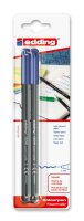 Edding Fasermaler fein 1200 2er-Blister blau