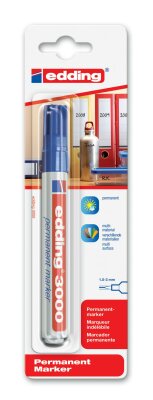 Edding Permanentmarker 3000 1er-Blister blau