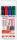 Edding Permanentmarker 3000 4er-Set sortiert
