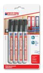 Edding Permanentmarker 3000 4er-Blister schwarz