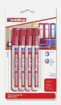 Edding Permanentmarker 3000 4er-Blister rot