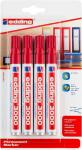 Edding Permanentmarker 3000 4er-Blister rot