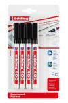 Edding Permanentmarker 400 4er-Blister schwarz