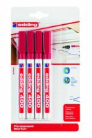 Edding Permanentmarker 400 4er-Blister rot