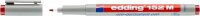Edding Permanentmarker 500 1er-Blister rot