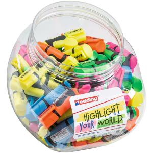 Edding Mini Textmarker 7 100er-Display sortiert