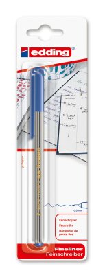 Edding Fineliner 55 1er-Blister blau