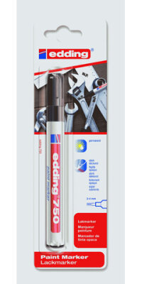 Edding Lackmarker 750 1er-Blister schwarz B2C