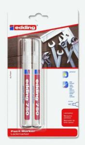 Edding Lackmarker 750 2er-Blister weiß