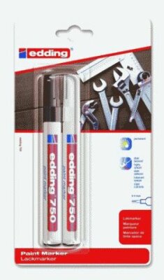 Edding Lackmarker 750 2er-Blister schwarz-weiß