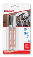Edding Lackmarker 750 2er-Blister schwarz-weiß