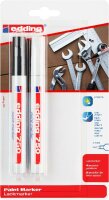Edding Lackmarker 750 2er-Blister schwarz-weiß