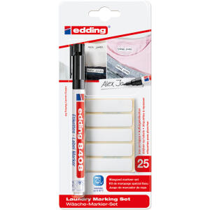 Edding Wäsche-Markier-Set 8408 0,75 mm schwarz