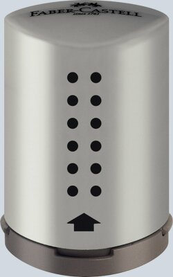 Faber Castell Einfachspitzdose Dreieck Grip 2001 silber