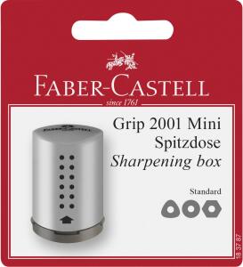 Faber Castell Einfachspitzdose Dreieck Grip 2001 silber BK