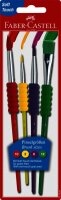 Faber Castell Pinsel mit Softgriffstück 4er-Set
