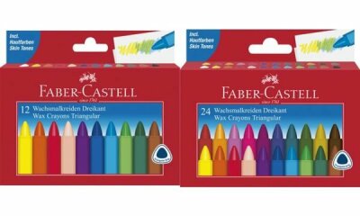 Faber Castell Wachsmalstifte 20 mm x 120 mm dreikant 24er