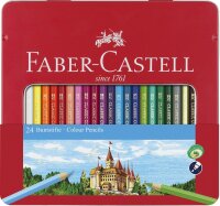 Faber Castell Buntstift hexagonal 3,25 mm 24er Metalletui