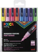 Faber Castell Marker UNI POSCA PC-3M 0,9-1,3 8er Glitter 2