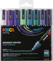Faber Castell Marker UNI POSCA PC-5M 1,8-2,5 8er kalte Farbe