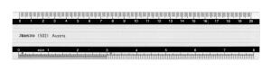 Aristo Alu-Lineal 20 cm mm-Teilung, mit Gummiauflage