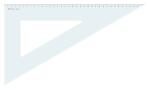 Aristo Dreieck 60 Grad mit Facette Hypotenuse 42.5 cm,...
