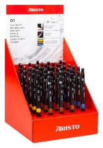 Feinminenstift D1 schwarz 30er Display 0,35/0,5/0,7 mm sort.
