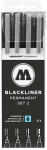 Molotow Blackliner Etui Set 2 4  Stück