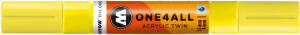 Molotow Acrylmarker One4All Twin 1,5mm/4mm #220 neongelb fluoreszierend