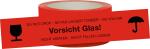 RNK Signalklebeband 50mmx66m Aufdruck Vorsicht Glas!